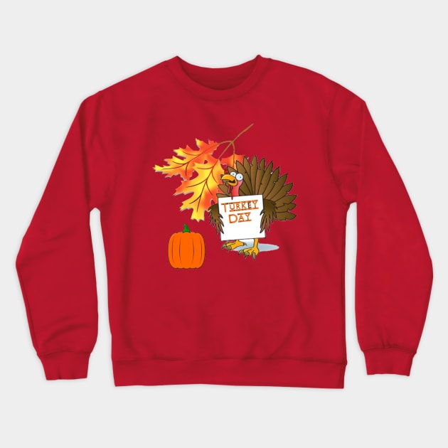 Turkey Day Crewneck Sweatshirt by DanielT_Designs